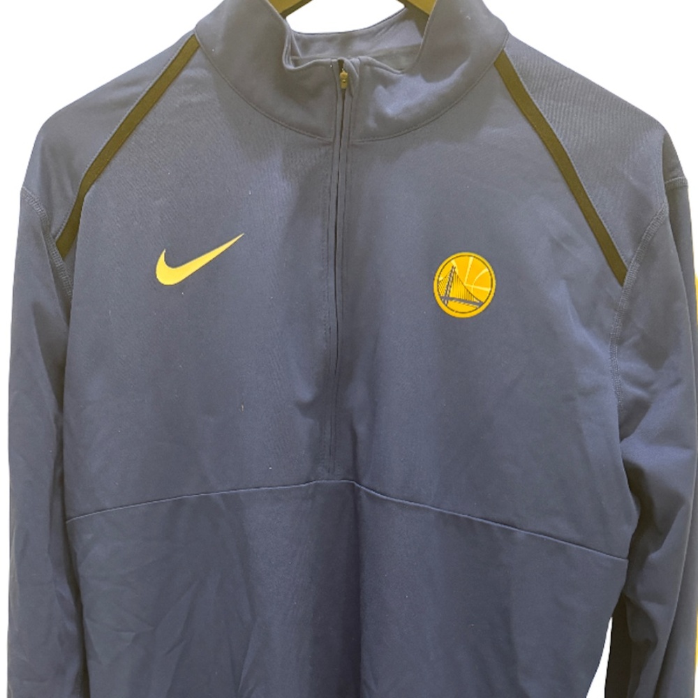 Nike Golden State Warriors Blue Quarter Zip Pullover Size Large NBA